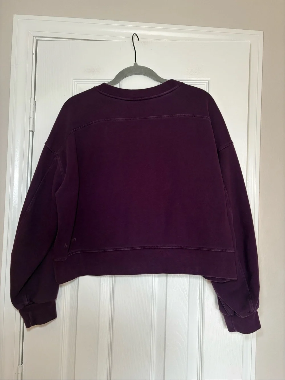 Lululemon Perfectly Oversized Cropped Crew Dramatic Magenta 10